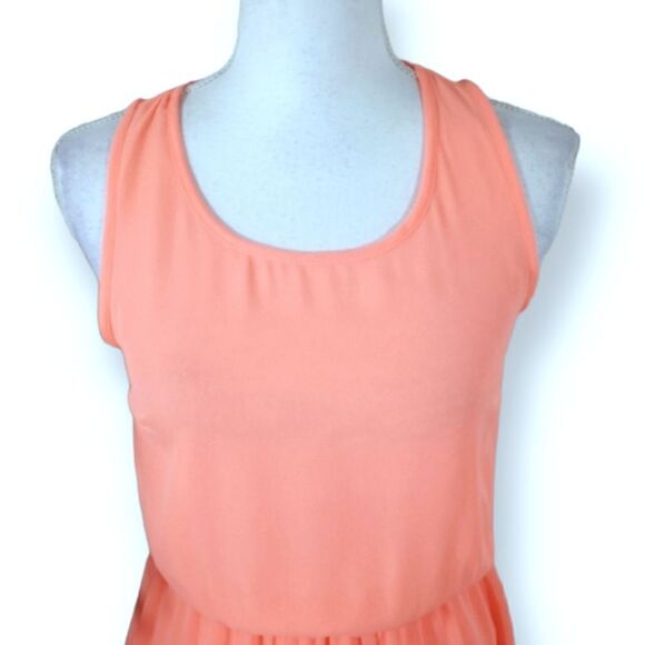 H&M PEACH DRESS SZ.4 EUC - Picture 2 of 6